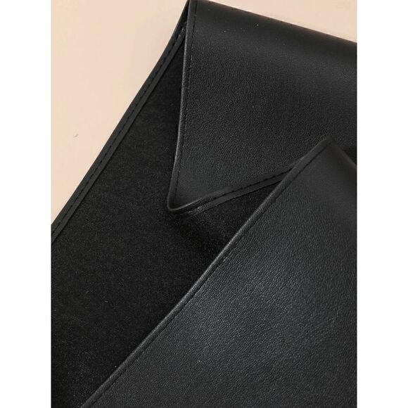 Bow Tie Wide Wrap Around Obi Corset Black Belt NEW SIZE L-XL NEW - Picture 8 of 15